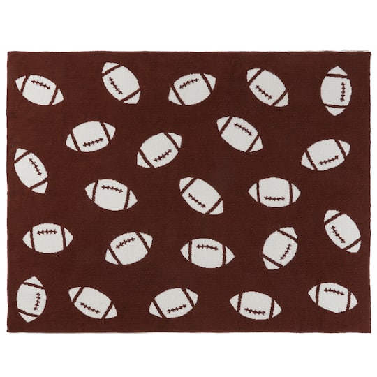 50" x 60" Brown Football Blanket by Celebrate It™